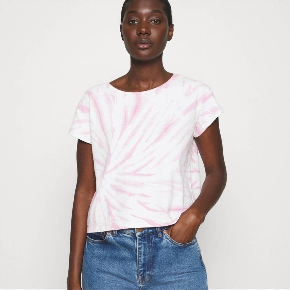 Madewell Tie Dye Cap Sleeve Boxy Tee Size X-Small